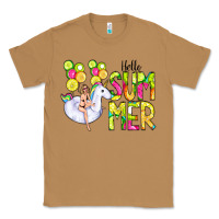 Toasted Coconut Hello Summer Unicorn Classic Tee - CowCowDesign