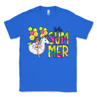 True Royal Hello Summer Unicorn Classic Tee - CowCowDesign