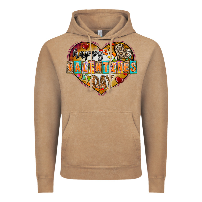 Happy Valentınes Day Vintage Hoodie by CowhideDigitalArt | Teevron