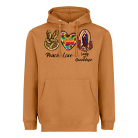 Meerkat Peace Love Lady Of Guadalupe Heavyweight Hoodie - RanaPortraitStore