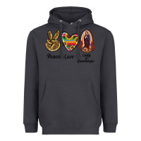 Smoke Peace Love Lady Of Guadalupe Heavyweight Hoodie - RanaPortraitStore