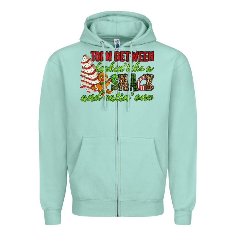 Torn Between Lookin' Like A Snack And Eatin' One Zipper Hoodie by RanaPortraitStore | Teevron