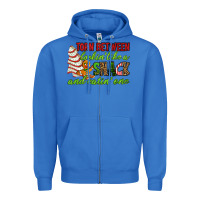 True Royal Torn between lookin' like a snack and eatin' one Zipper Hoodie - RanaPortraitStore