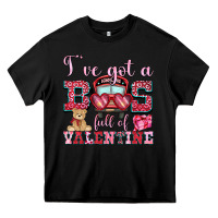 Black i've got a bus full of valentine Heavy Core Tee - OliviaCreatesArt
