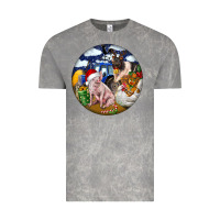 Cloud Rock Farm And Pig Vintage Tee - FaDigitalArtStudio