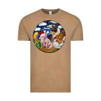 Vintage Coffee Farm And Pig Vintage Tee - FaDigitalArtStudio