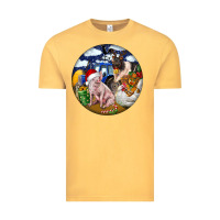 Vintage Mustard Farm And Pig Vintage Tee - FaDigitalArtStudio