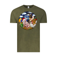 Vintage Olive Farm And Pig Vintage Tee - FaDigitalArtStudio