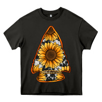 Asphalt sunflower arrowhead Heavy Core Tee - Jasminsmagicworld