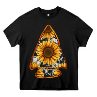 Black sunflower arrowhead Heavy Core Tee - Jasminsmagicworld