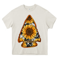 Cream sunflower arrowhead Heavy Core Tee - Jasminsmagicworld