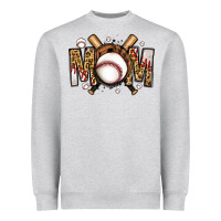 Heather Grey baseball mom Heavyweight Sweatshirt - Jasminsmagicworld