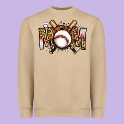 Baseball Mom Heavyweight Sweatshirt Designed By Jasminsmagicworld