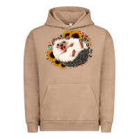 Pigment Burro happy hedgehog sunflower leopard Urban Hoodie - Jasminsmagicworld