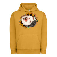 Pigment Peanut Butter happy hedgehog sunflower leopard Urban Hoodie - Jasminsmagicworld