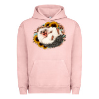Pigment Salmon happy hedgehog sunflower leopard Urban Hoodie - Jasminsmagicworld