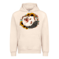Sandshell happy hedgehog sunflower leopard Urban Hoodie - Jasminsmagicworld