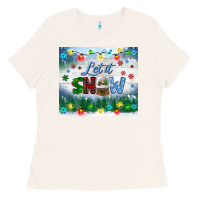 Bone let it snow tumbler Ladies Tee - BundleAndBundleShop