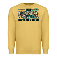 Antique Gold this mama loves her herd goats Premium Sweatshirt - Jasminsmagicworld