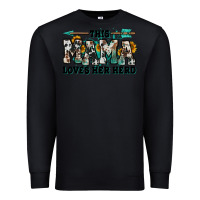 Black this mama loves her herd goats Premium Sweatshirt - Jasminsmagicworld