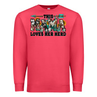 Cardinal this mama loves her herd goats Premium Sweatshirt - Jasminsmagicworld