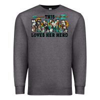 Charcoal Heather this mama loves her herd goats Premium Sweatshirt - Jasminsmagicworld