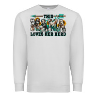 Dove Grey this mama loves her herd goats Premium Sweatshirt - Jasminsmagicworld