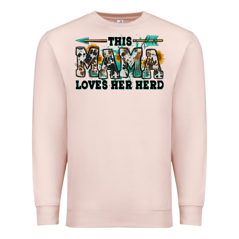 This Mama Loves Her Herd Goats Premium Sweatshirt by Jasminsmagicworld | Teevron