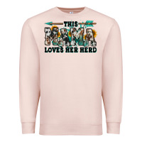 Pale Pink this mama loves her herd goats Premium Sweatshirt - Jasminsmagicworld