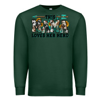 Sports Green this mama loves her herd goats Premium Sweatshirt - Jasminsmagicworld