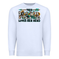 White this mama loves her herd goats Premium Sweatshirt - Jasminsmagicworld
