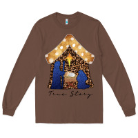 Chestnut True Story Black Long Sleeve Tee - CowhideDigitalArt