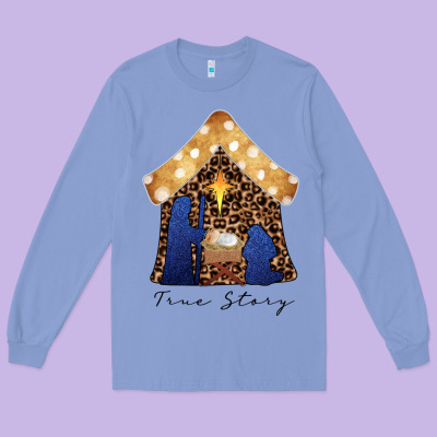 True Story Black Long Sleeve Tee Designed By Cowhidedigitalart