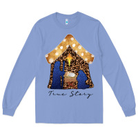 Colony Blue True Story Black Long Sleeve Tee - CowhideDigitalArt