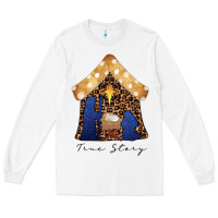 White True Story Black Long Sleeve Tee - CowhideDigitalArt