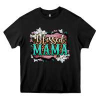 Black blessed mama Heavy Core Tee - OliviaCreatesArt