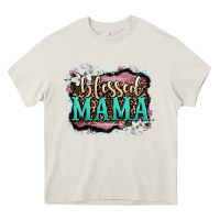 Cream blessed mama Heavy Core Tee - OliviaCreatesArt