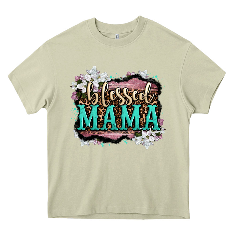 Blessed Mama Heavy Core Tee by OliviaCreatesArt | Teevron