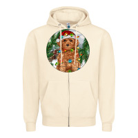 Sandshell Toy Poodle And Farm Zipper Hoodie - RanaPortraitStore