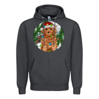 Smoke Toy Poodle And Farm Zipper Hoodie - RanaPortraitStore
