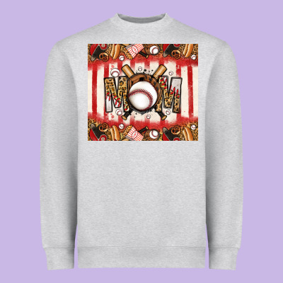 Baseball Mom Heavyweight Sweatshirt Designed By Jasminsmagicworld