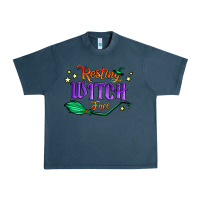 Midnight Navy resting witch face Urban Heavy Tee - Jasminsmagicworld
