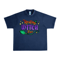 Navy resting witch face Urban Heavy Tee - Jasminsmagicworld