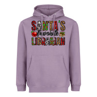 Lavender santa's favorite librarian Heavyweight Hoodie - Jasminsmagicworld