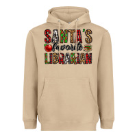 Mushroom santa's favorite librarian Heavyweight Hoodie - Jasminsmagicworld