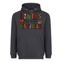 Smoke santa's favorite librarian Heavyweight Hoodie - Jasminsmagicworld