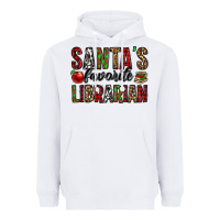 White santa's favorite librarian Heavyweight Hoodie - Jasminsmagicworld