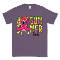 Lavender Summer Girls Flamingo Classic Tee - CowCowDesign