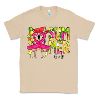 Mushroom Summer Girls Flamingo Classic Tee - CowCowDesign