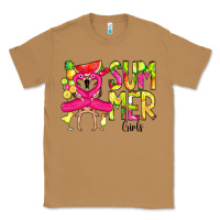 Toasted Coconut Summer Girls Flamingo Classic Tee - CowCowDesign